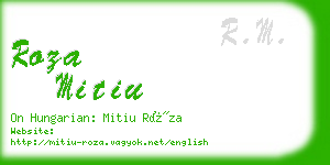 roza mitiu business card